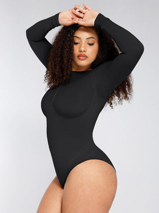 Long Sleeve Full Neck Bodysuit - Dyversa.nl