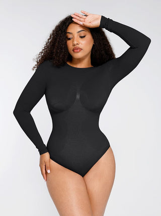 Long Sleeve Full Neck Bodysuit - Dyversa.nl
