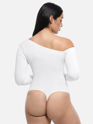 Long Sleeve Open Shoulder Bodysuit